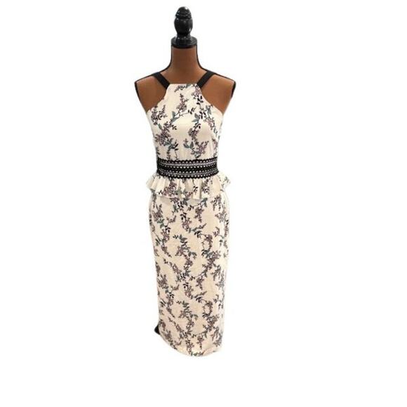 STYLESTALKER Keylene Sheath Crepe Midi Dress – Size XS - Picture 1 of 11
